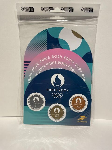 
JO Paris 2024 France 3 Timbres Seule la Victoire est jolie 25 Dourdan (91)