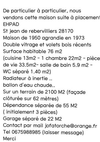  Maison � vendre 2 pi�ces 76 m�