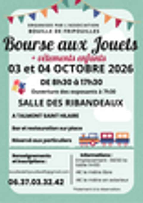 Bourse aux jouets et aux v&ecirc;tements Bourse d'objets