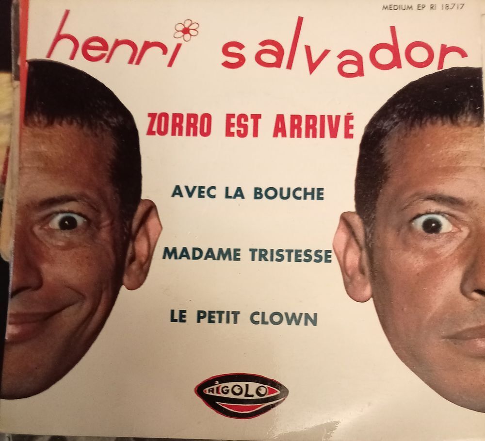 HENRI SALVADOR / 5 X DISQUES VYNIL 45 TOURS CD et vinyles