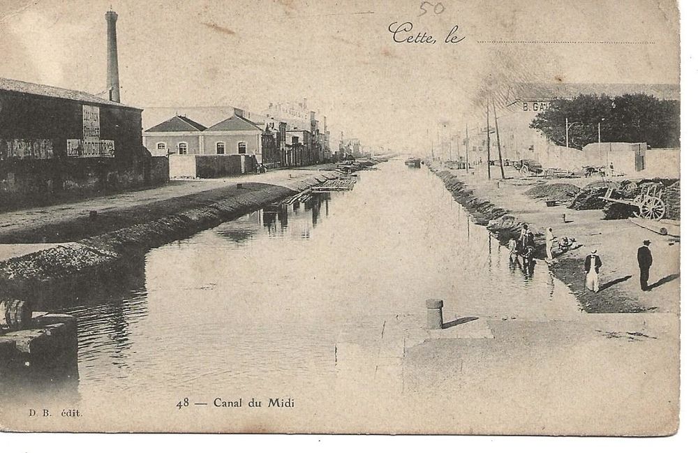 48 - CETTE - CANAL DU MIDI ( SETE ) 