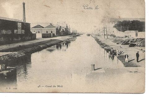 48 - CETTE - CANAL DU MIDI ( SETE ) 2 Gigean (34)
