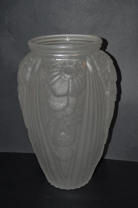 Vase en pâte de verre de lunéville, style les frêres MULLER 150 Orléans (45)
