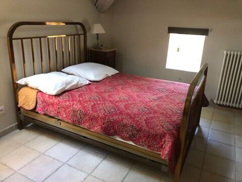 Lit metal laiton + matelas 140x190 250 Saint-Alexandre (30)