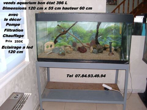 Aquarium 396 l 
38550 Saint-maurice-l'exil