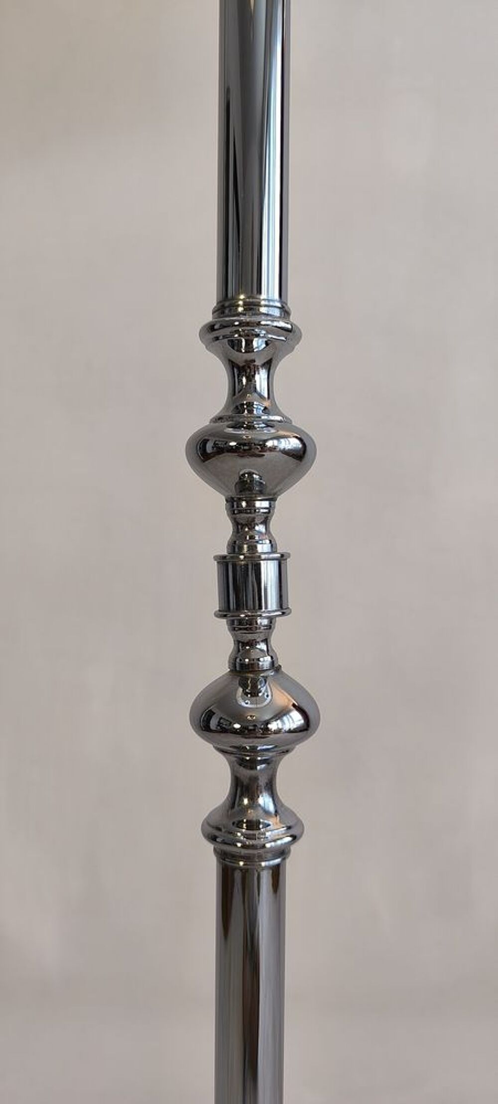 Magnifique lampadaire Italien 70's chrom&eacute; 3 feux Dcoration