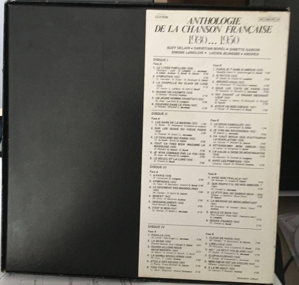 anthologie de la chanson fra&ccedil;aise 1930 &agrave; 1950 Audio et hifi