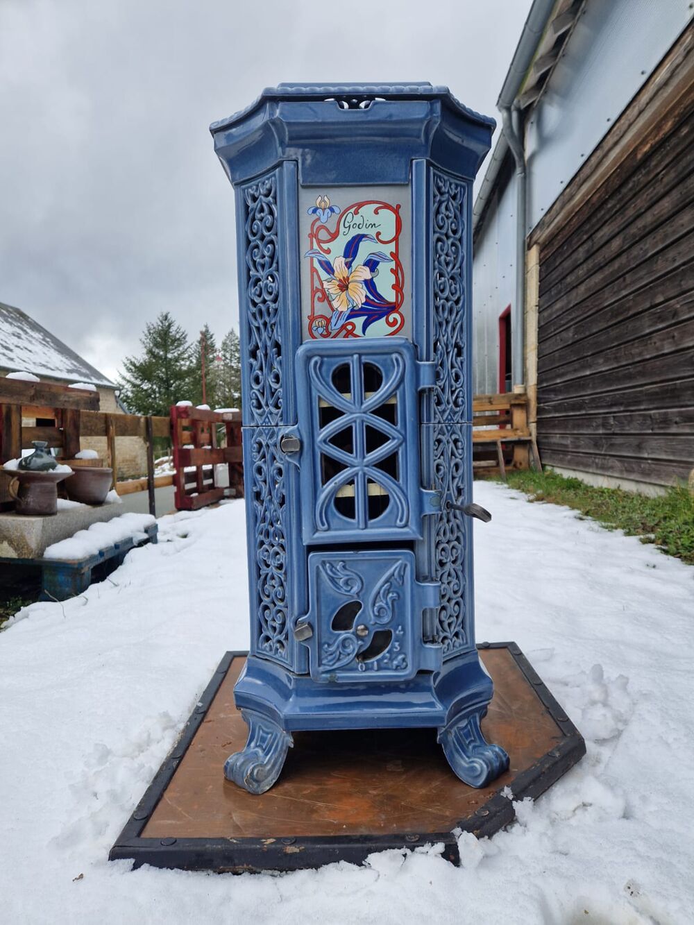 Po&ecirc;le &agrave; bois Godin "Belle &eacute;poque" Bricolage