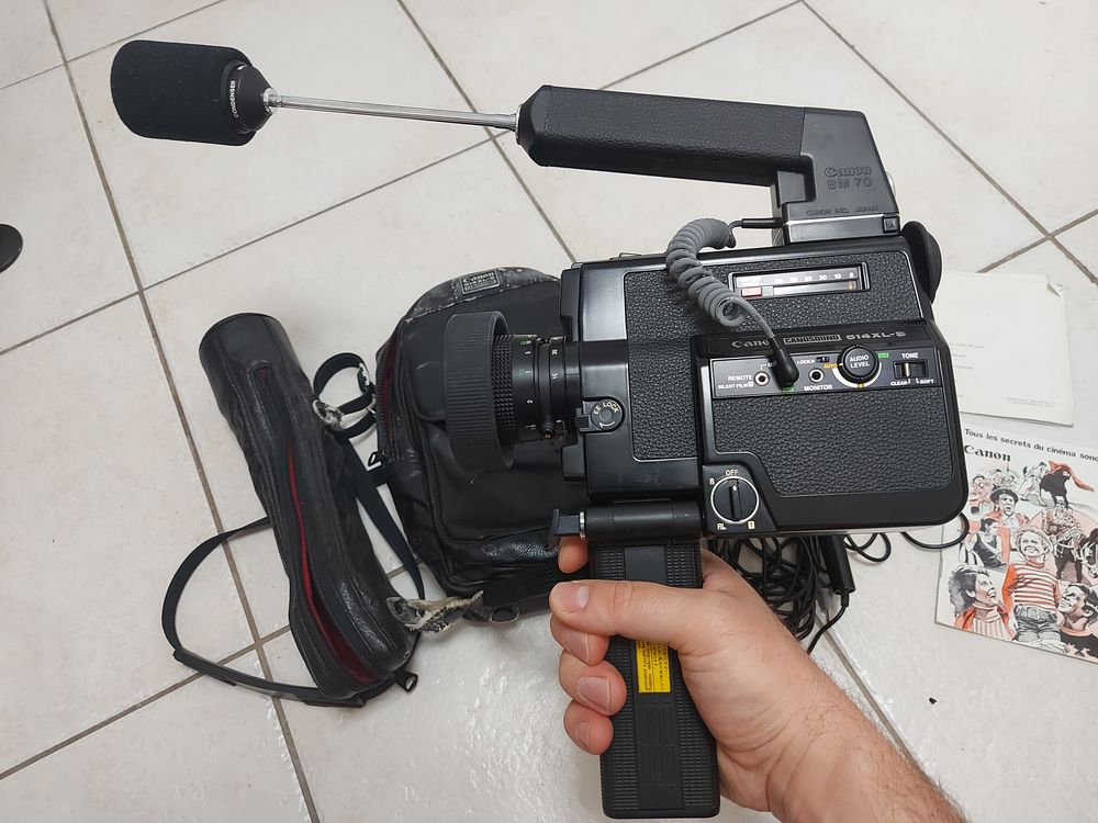 Canon Canosound 514XL-S camera super8 + micro BM 70 + micro Photos/Video/TV