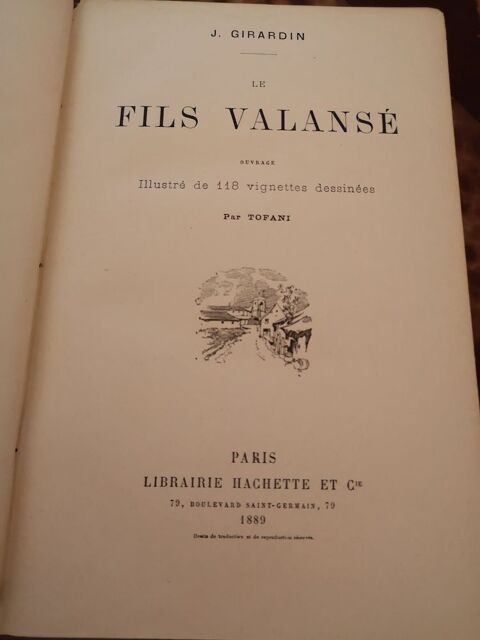 Le livre le fils valance 294 pages illustr 30 Lagny-sur-Marne (77)