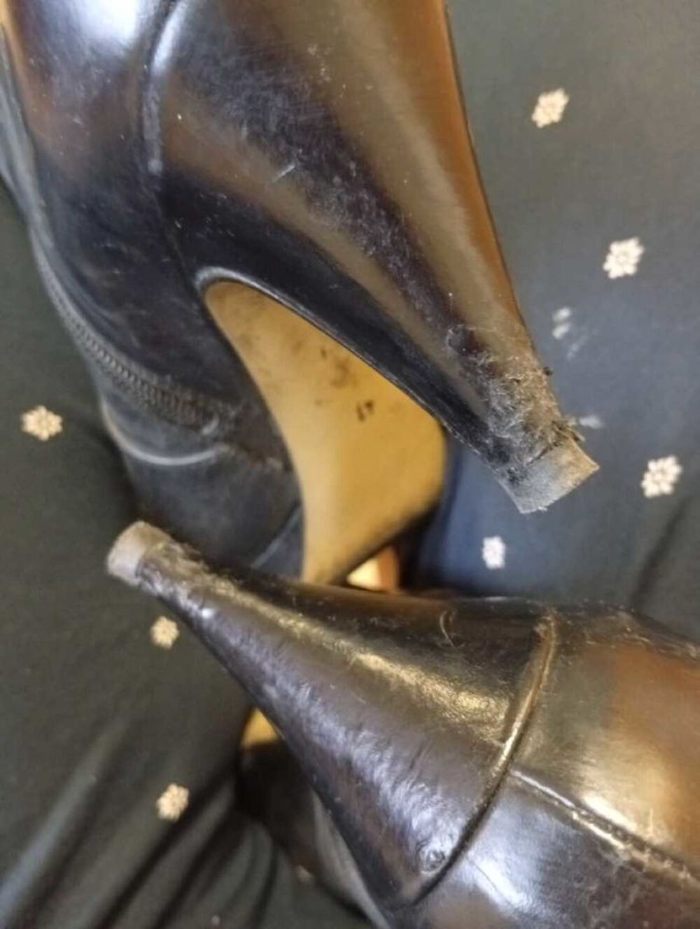 Bottines T. 41 Cuir noir Chaussures