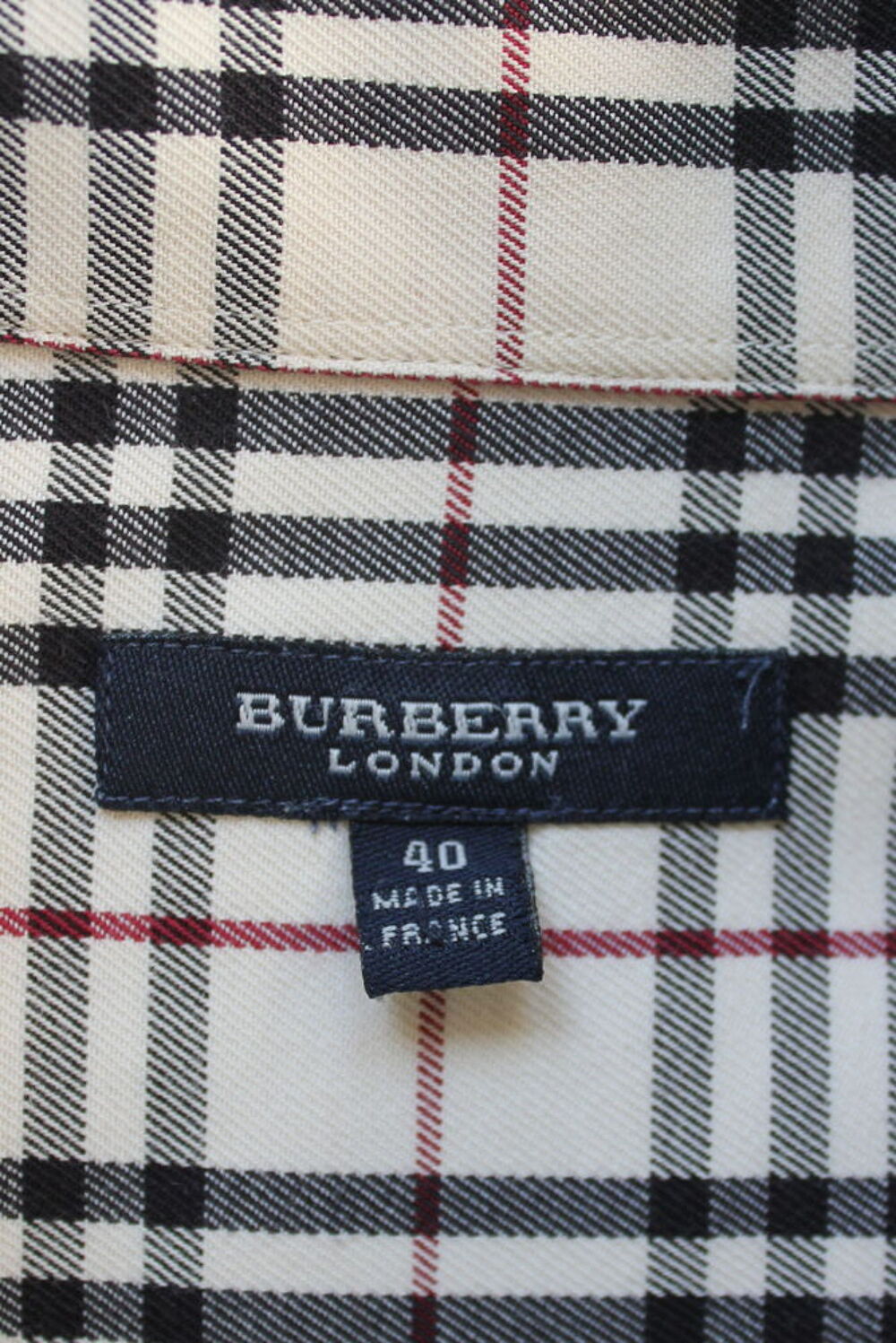 Chemise beige BURBERRY T.40 Vtements