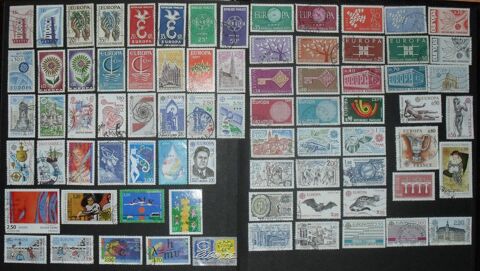 Lot de 77  timbres oblitérés EUROPA de France. 17 Montreuil (93)