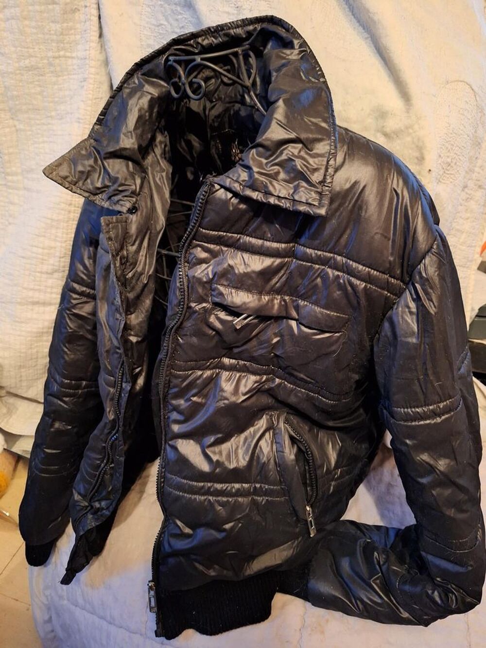 Veste XL mixte noire molletonn&eacute;e Vêtements