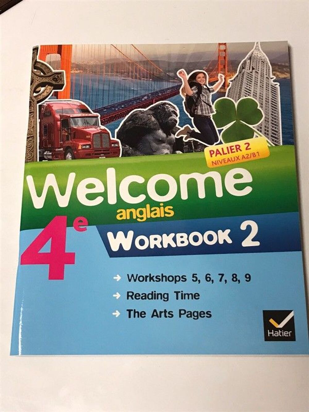 Workbook Anglais Welcome 1 et 2 4&egrave;me Livres et BD