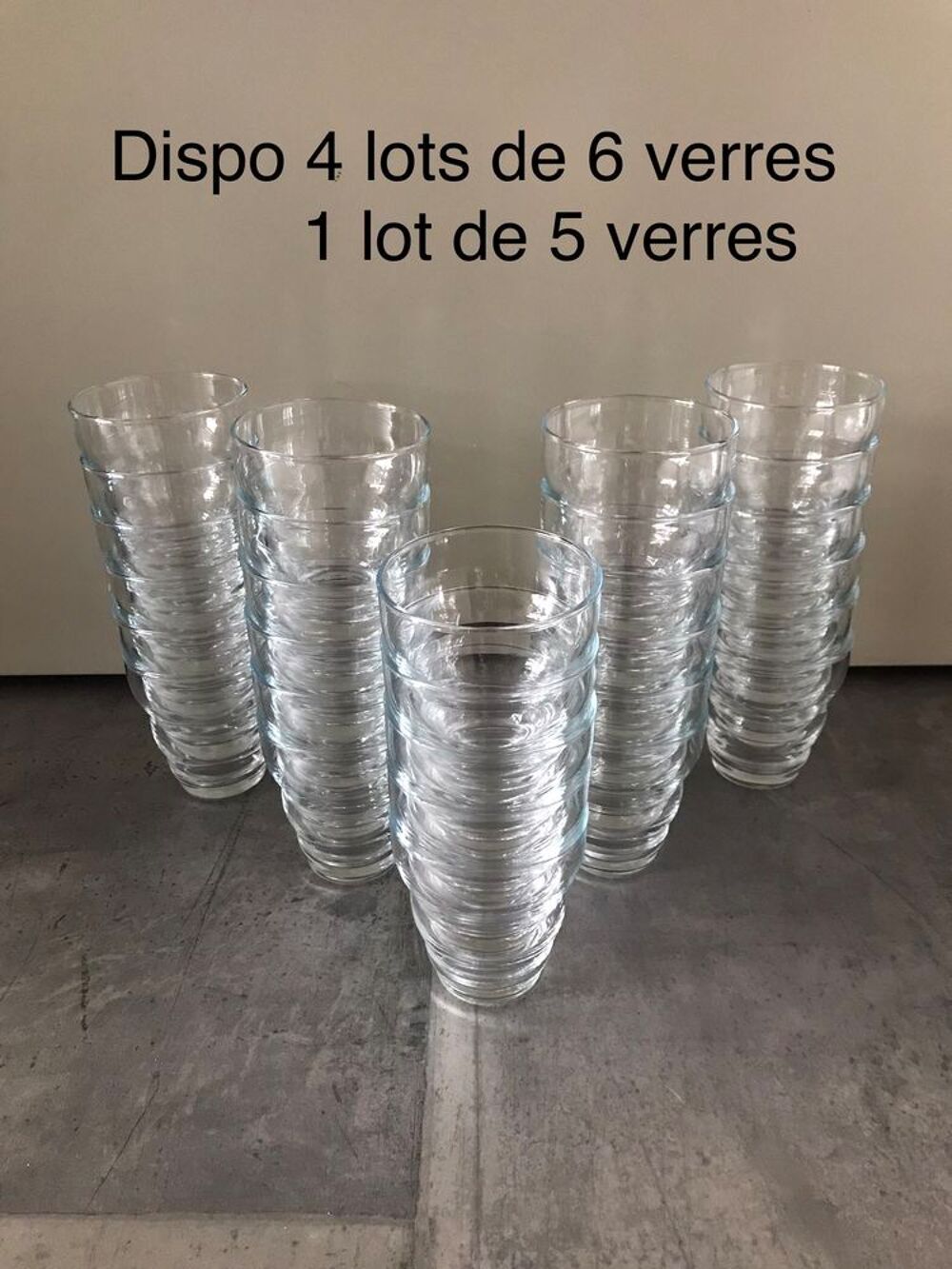 Lot verre &agrave; eau Cuisine