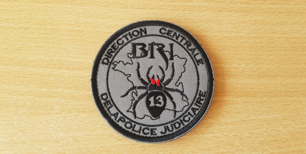ecusson brod&eacute; BRI direction centrale de la police judiciaire 