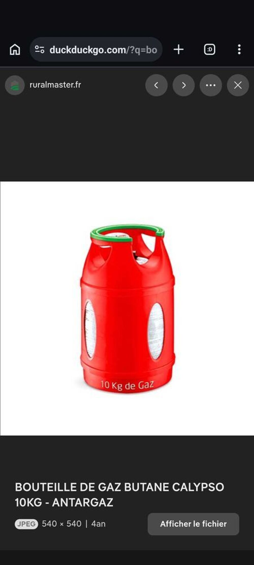 Bouteilles de gaz neuve plus d&eacute;tendeur antargaz Electroménager