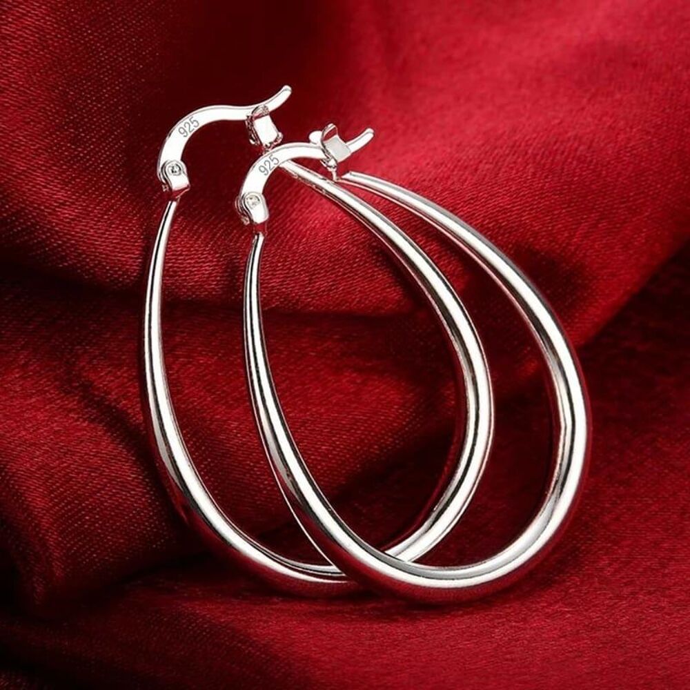 Boucle d oreille cr&eacute;oles argent Bijoux et montres