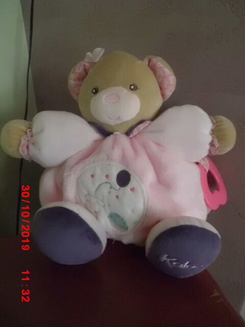 OURS BOULE ROSE ET VIOLET KALOO 16 Oignies (62)