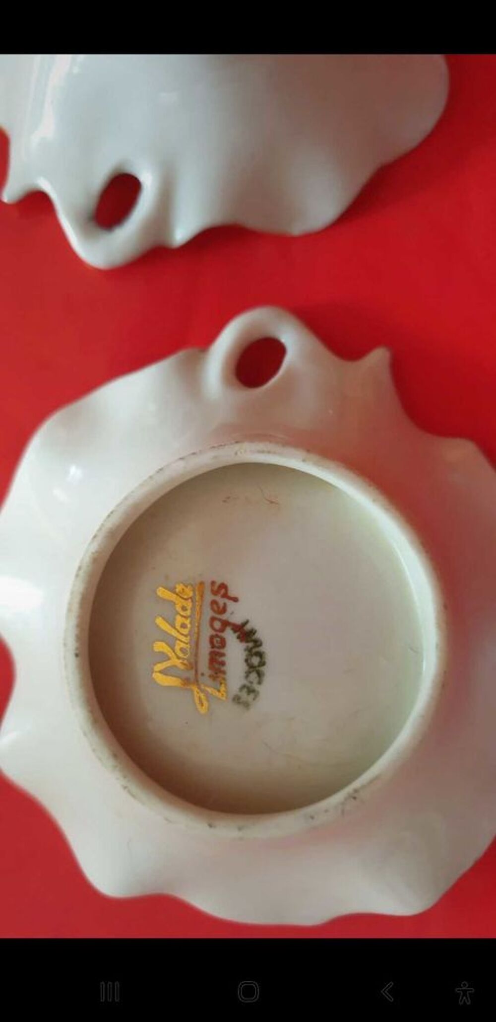 2 coupelles porcelaine Limoges 