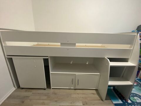 Lit enfant combiné avec bureau à roulettes 90x 200cm 180 Les Ulis (91)