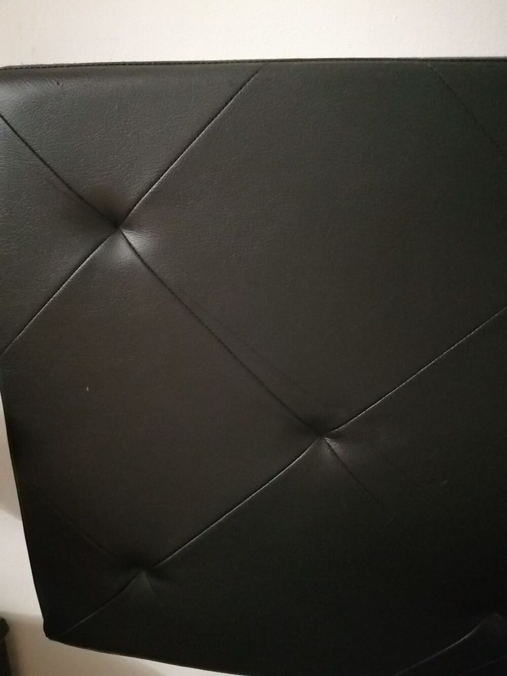 Tour de lit simili cuir noir Meubles