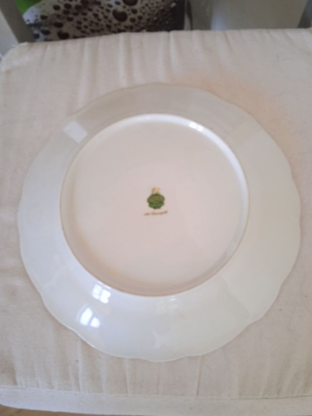 Assiette plat Gloria 
Echt Glanzgold 
Fine porcelaine
Exc Décoration