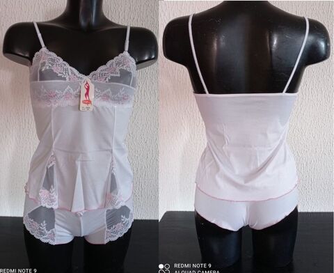Top Blanc avec shorty r�hauss� de dentelle Taille S/M 4 Sorgues (84)