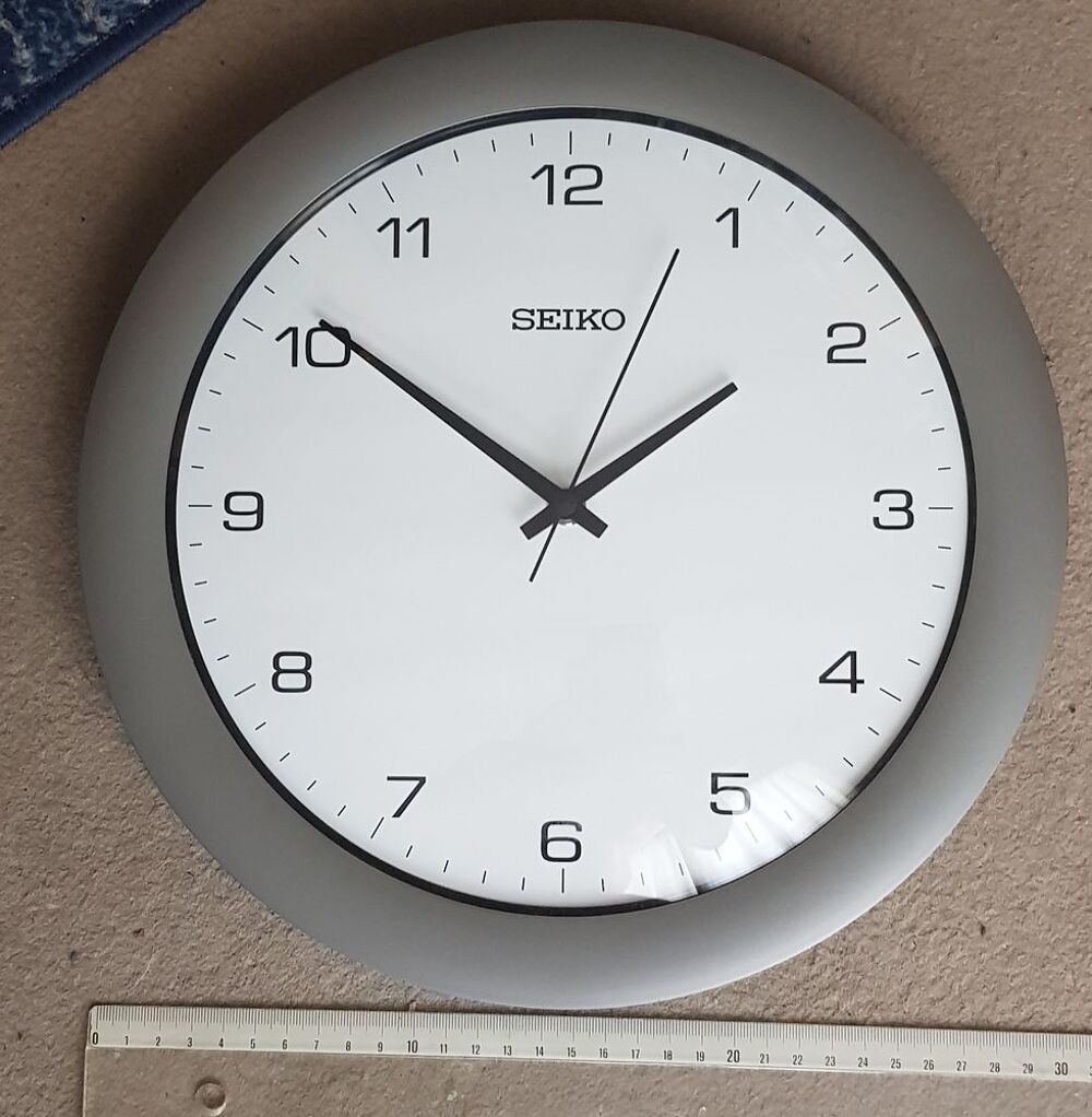 Pendule/Horloge murale SEIKO 30 centim&egrave;tres Décoration