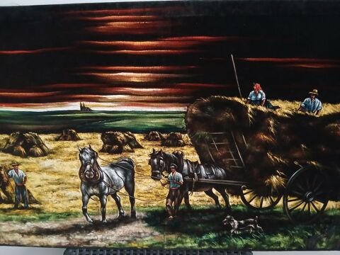 Tableau peint sur velours 0 Marcigny (71)
