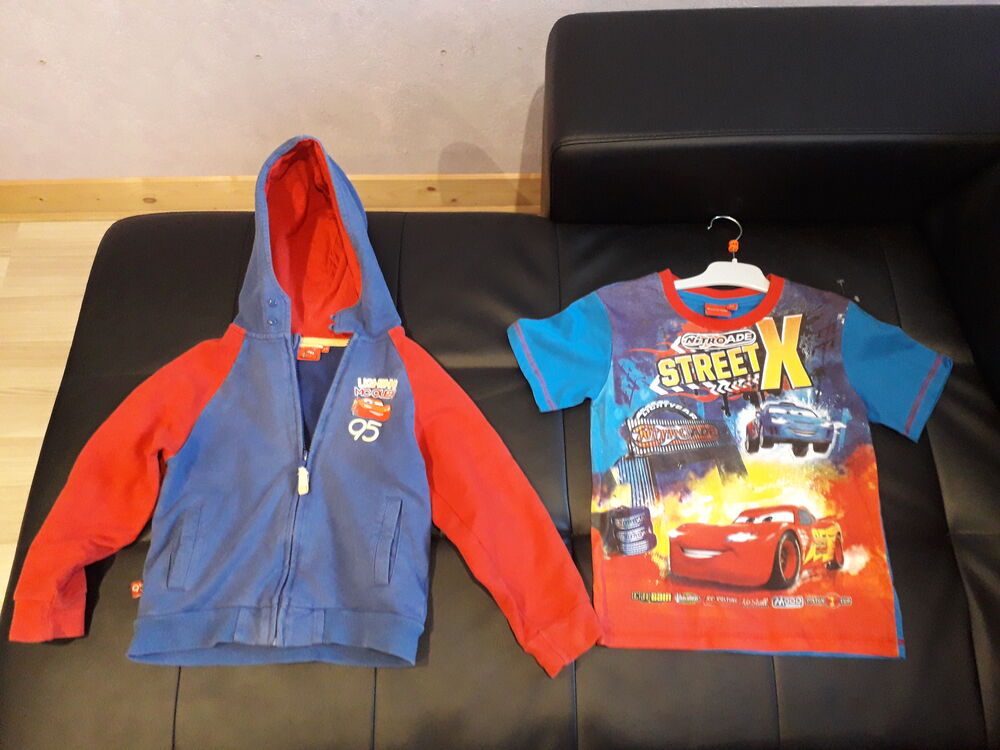 6 ans neuf Maillot t-shirt cars flash mcqueen jamais port&eacute; e Vêtements enfants