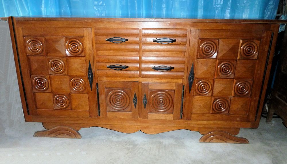 Buffet ch&ecirc;ne massif artisanal d&eacute;montable Meubles