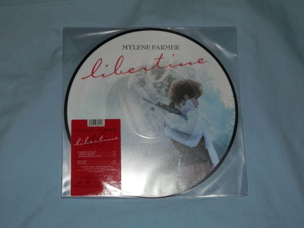 Myl&egrave;ne Farmer Maxi 33 Tours Vinyle Picture "Libertine" N&deg; 2 CD et vinyles