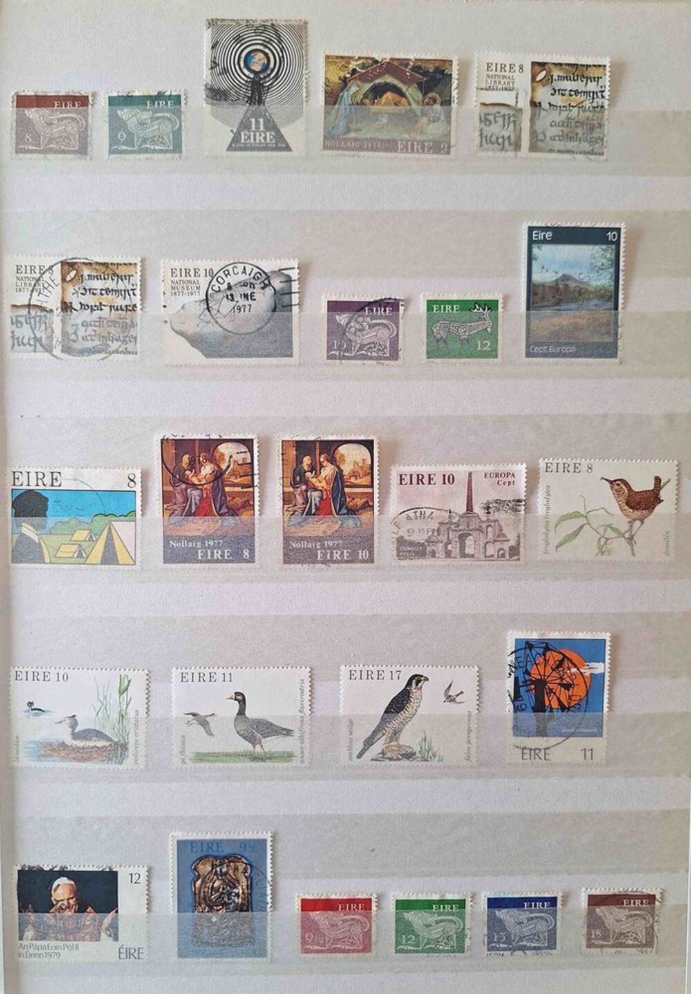 S&eacute;rie de timbres de collection d'Irlande 