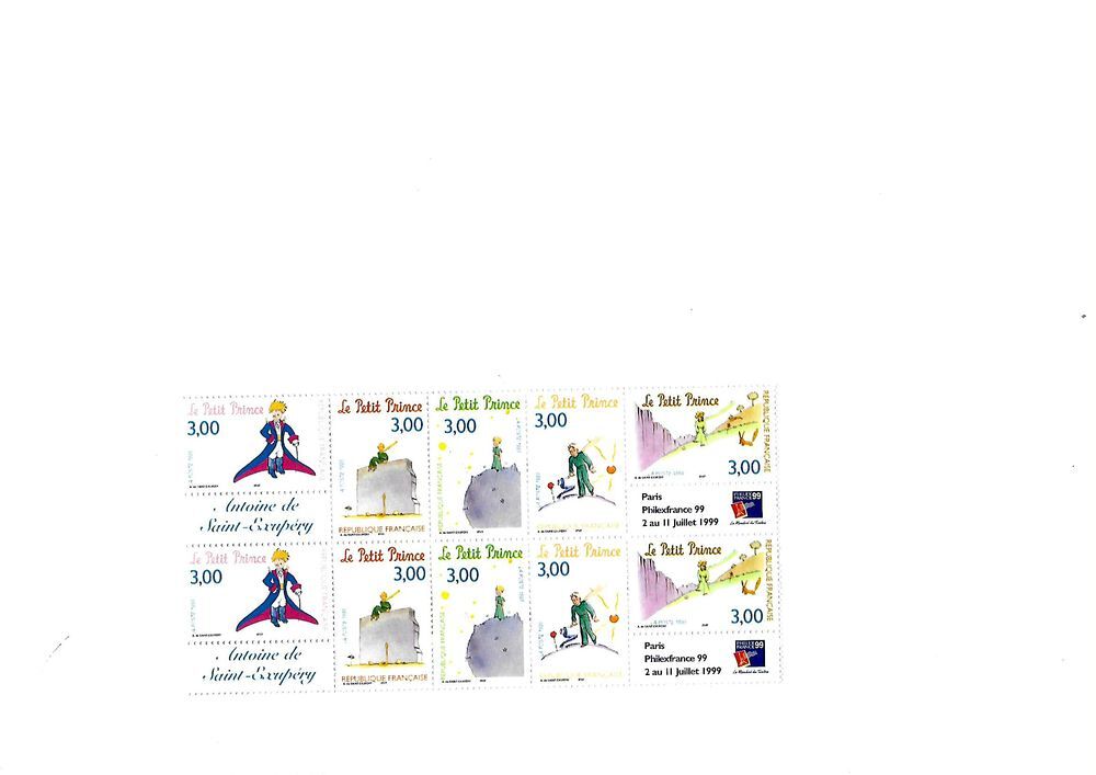 Timbres " Le Petit Prince " de SAINT EXUPERY 