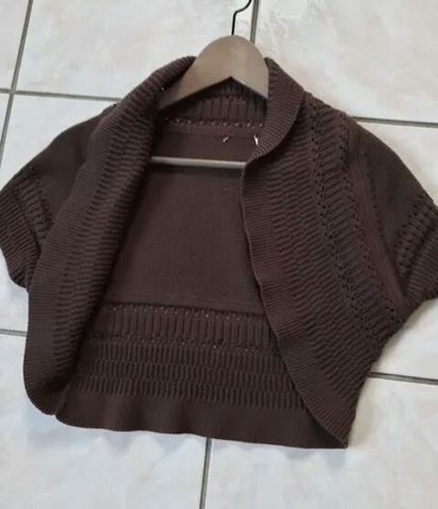 Gilet court ou bolro marron T 38 - 40 ou 40 8 Domart-en-Ponthieu (80)