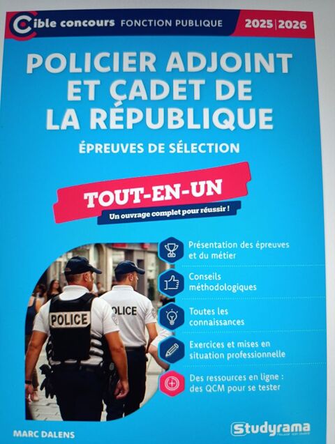 Livre neuf pour concours Policier Adjoint / Cadet République Saint-Georges-lès-Baillargeaux (86)