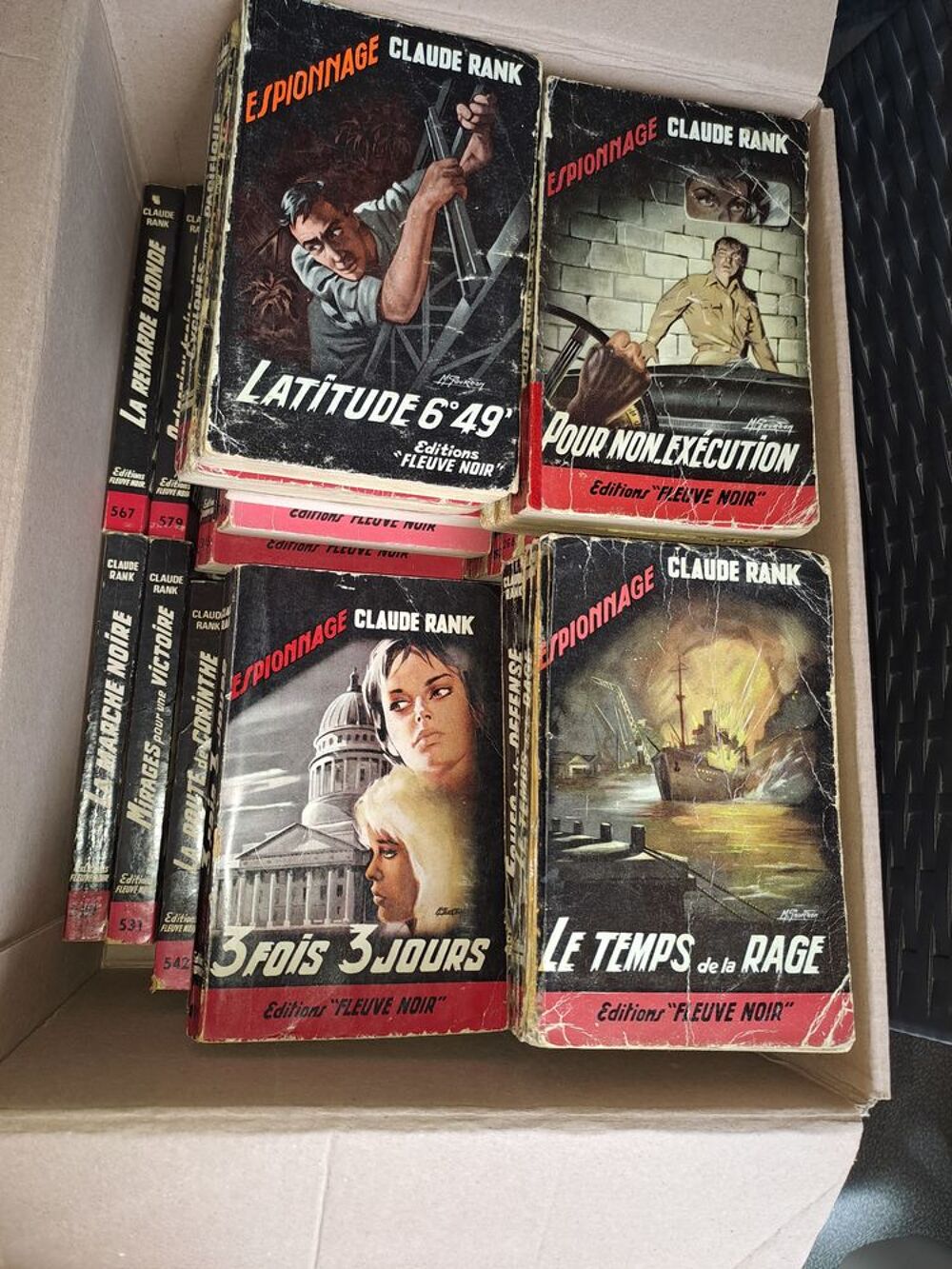 Collection Espionnage Claude RANK Livres et BD