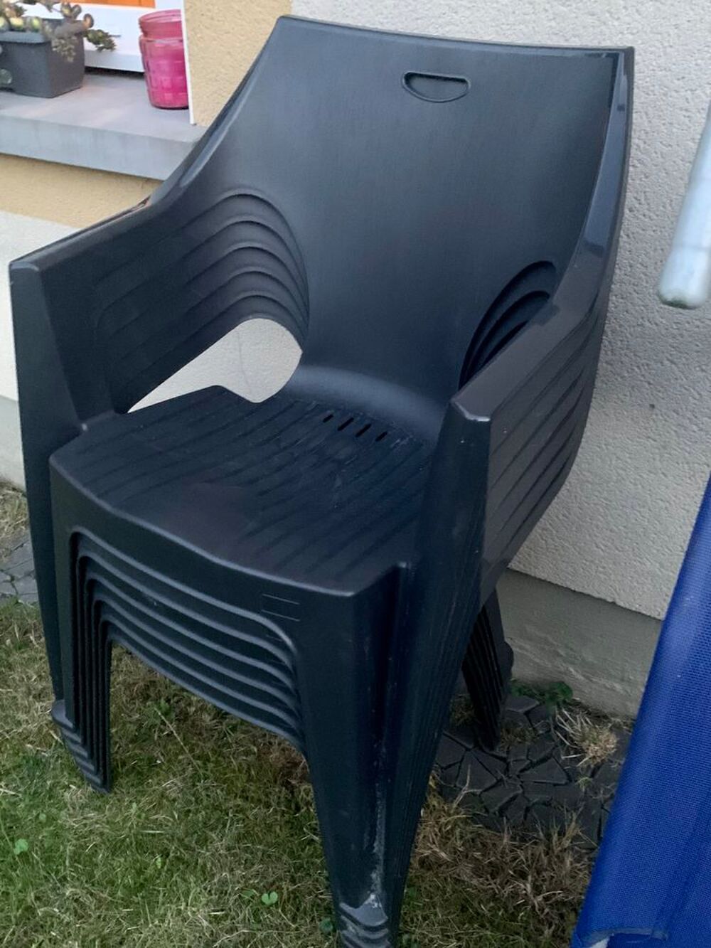 Lot de 6 chaises ext&eacute;rieures Jardin