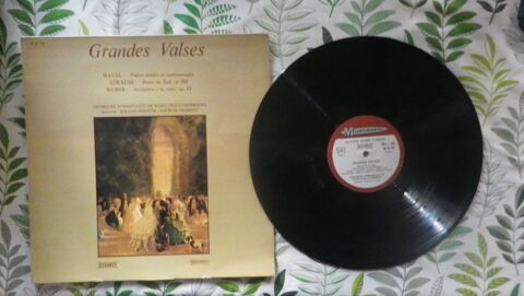 GRANDES VALSES Ravel Strauss Weber Vynil 33T 10 Bubry (56)