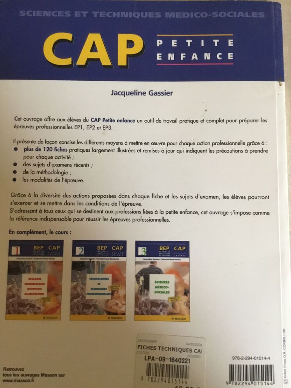 Livre cap petite enfance Livres et BD