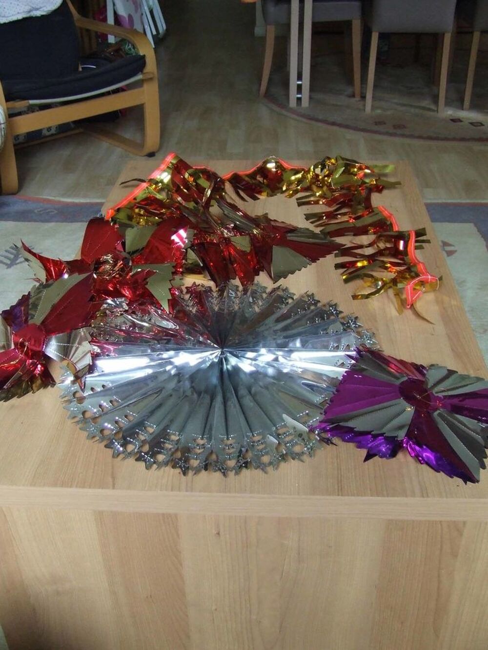 Lot de 4 guirlandes, No&euml;l, f&ecirc;tes de fin d'ann&eacute;e Décoration