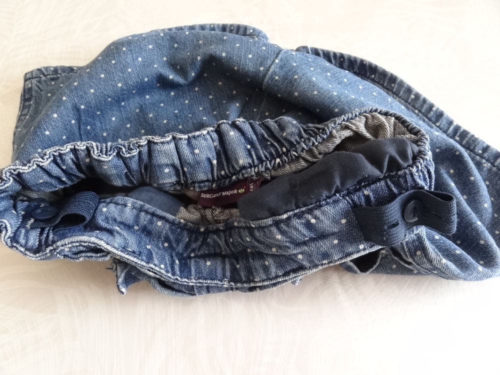 Jupe culotte Jean enfant 5 ans "Sergent Major" Vêtements enfants