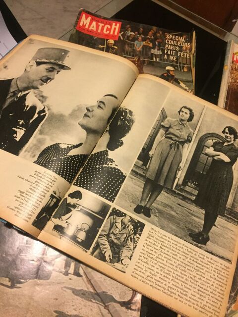 6 num�ros de PARIS MATCH centr�s sur DE GAULLE 10 Soissons (02)