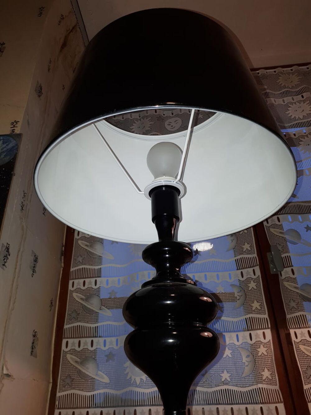 Lot 2 Lampes sur pied avec abat jour Décoration