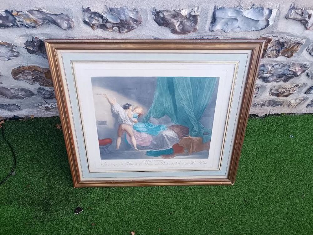 LE VERROU GRAVURE DE MAURICE BLOT Décoration