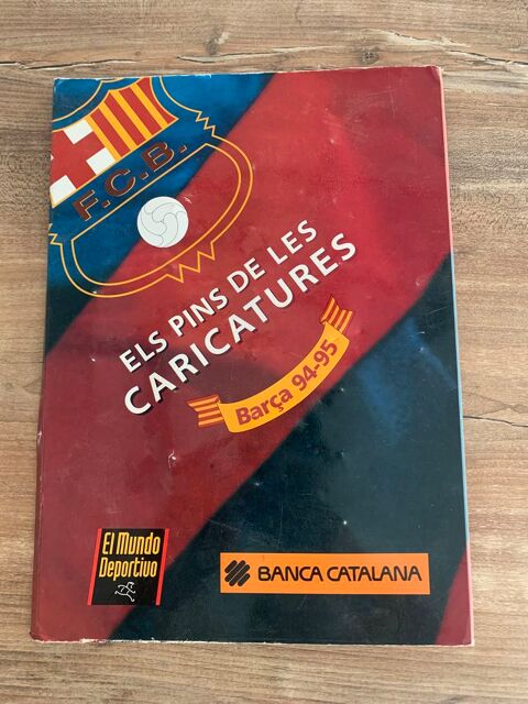 Plaquette de 21 Pin's    Caricatures du barça 55 Saleilles (66)