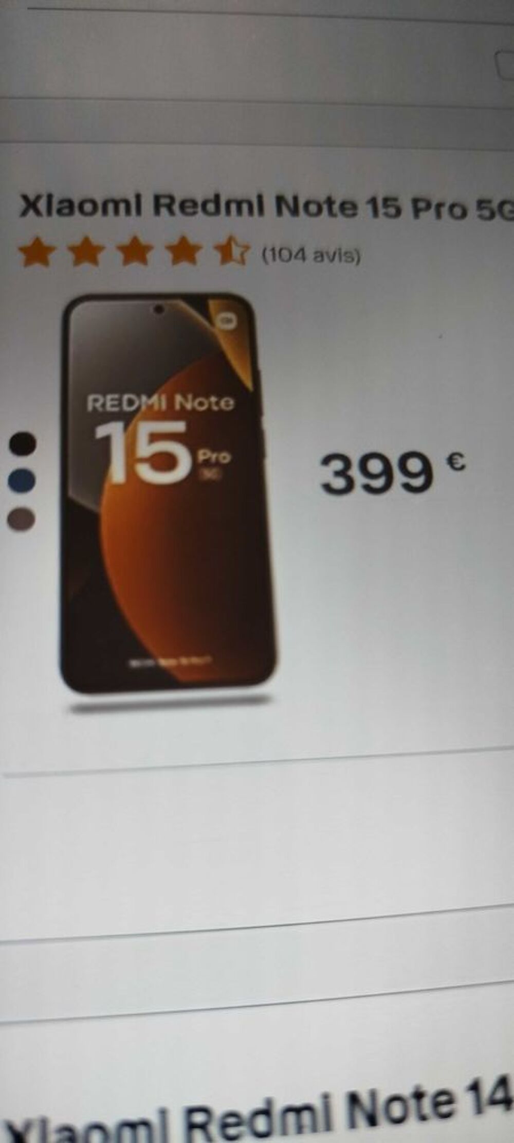 Redmi 15 Pro 5 G Téléphones et tablettes