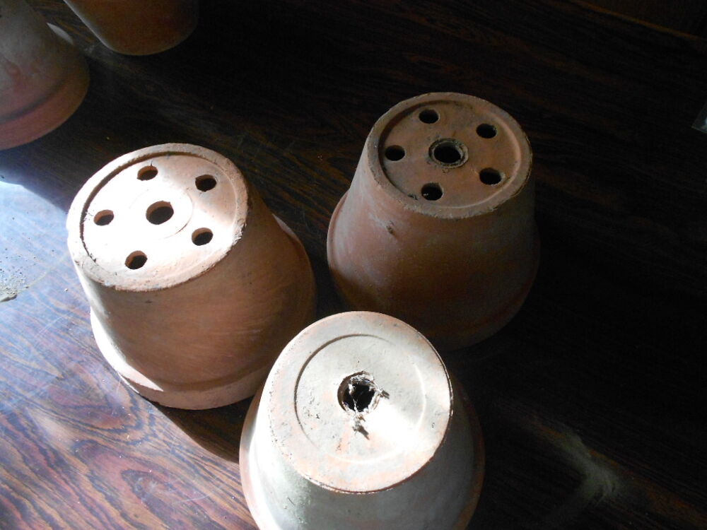 3 POTS EN TERRE CUITE VENIR SUR PLACE Jardin